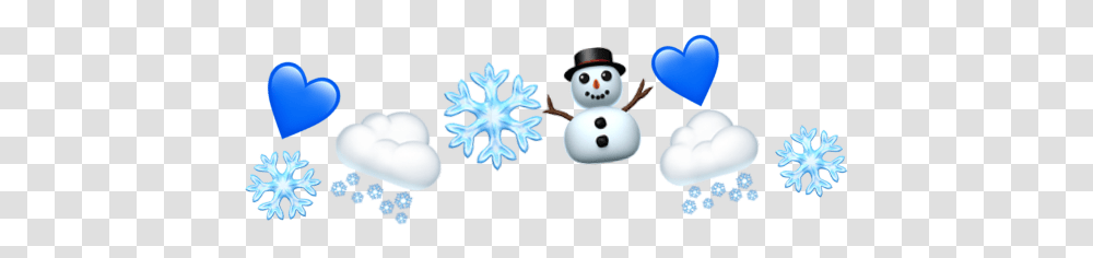 Snow Crown Snowman Christmas Snowflakes Cute, Nature, Outdoors, Winter Transparent Png