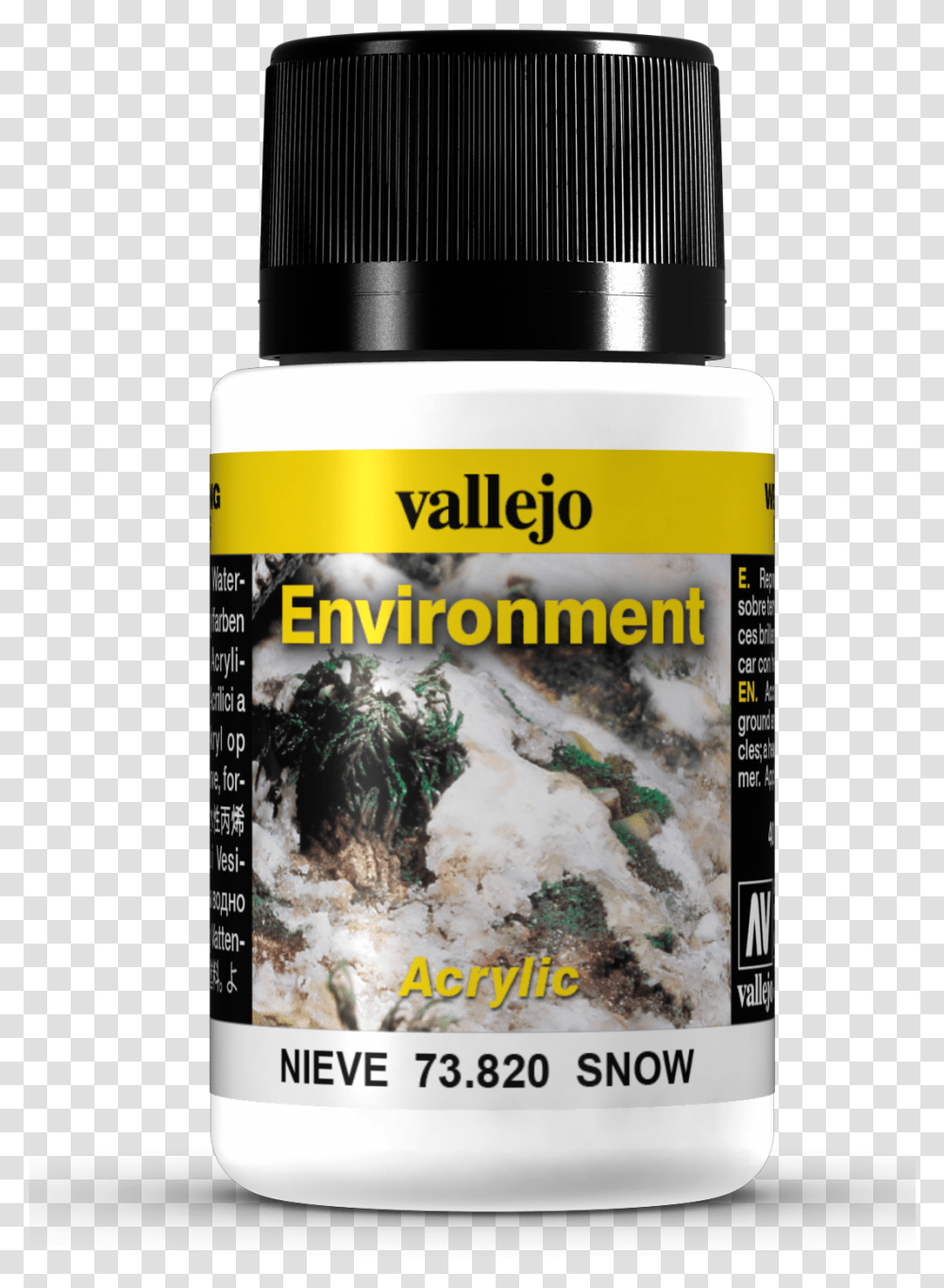 Snow Environment Effects By Vallejo 40ml Acrylicos Vallejo, Cosmetics, Bottle, Plant Transparent Png
