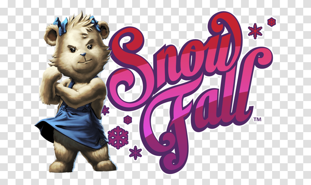 Snow Fall Logo Cartoon, Alphabet, Person, Outdoors Transparent Png