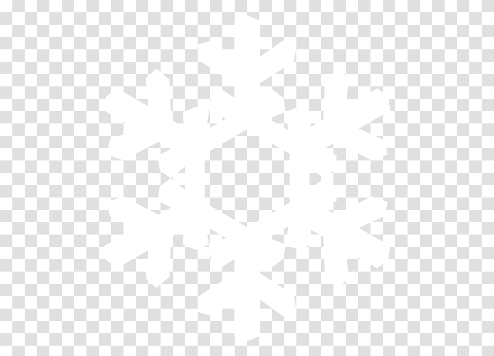 Snow Flakes White Snowflake, Cross, Stencil Transparent Png