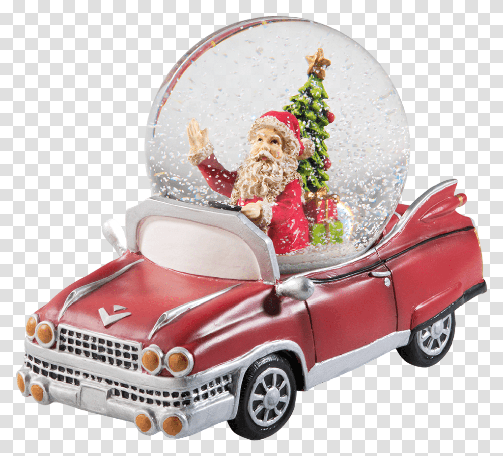Snow Globe Christmas Trip Antique Car, Vehicle, Transportation, Automobile, Bumper Transparent Png