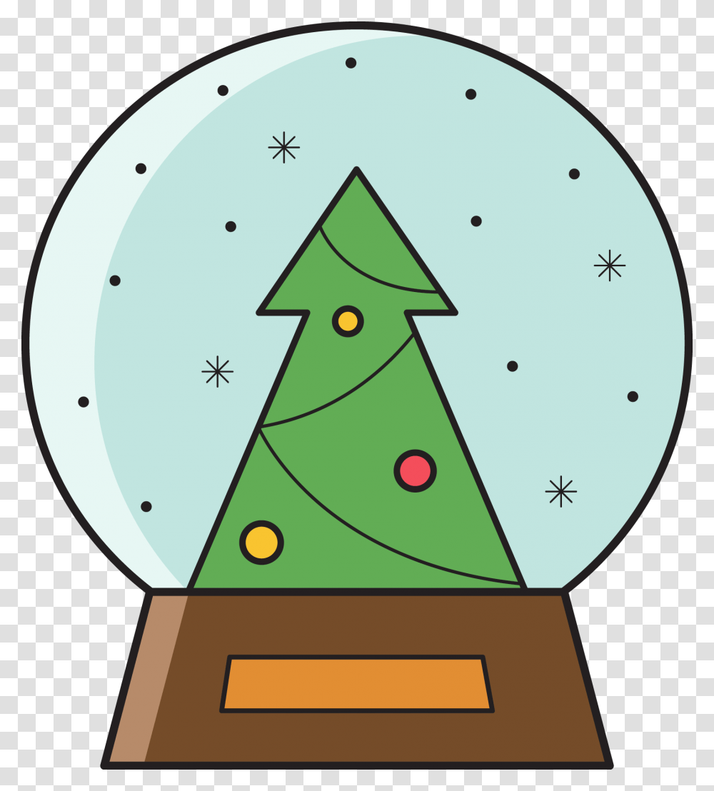 Snow Globe Clipart, Tree, Plant, Ornament, Triangle Transparent Png