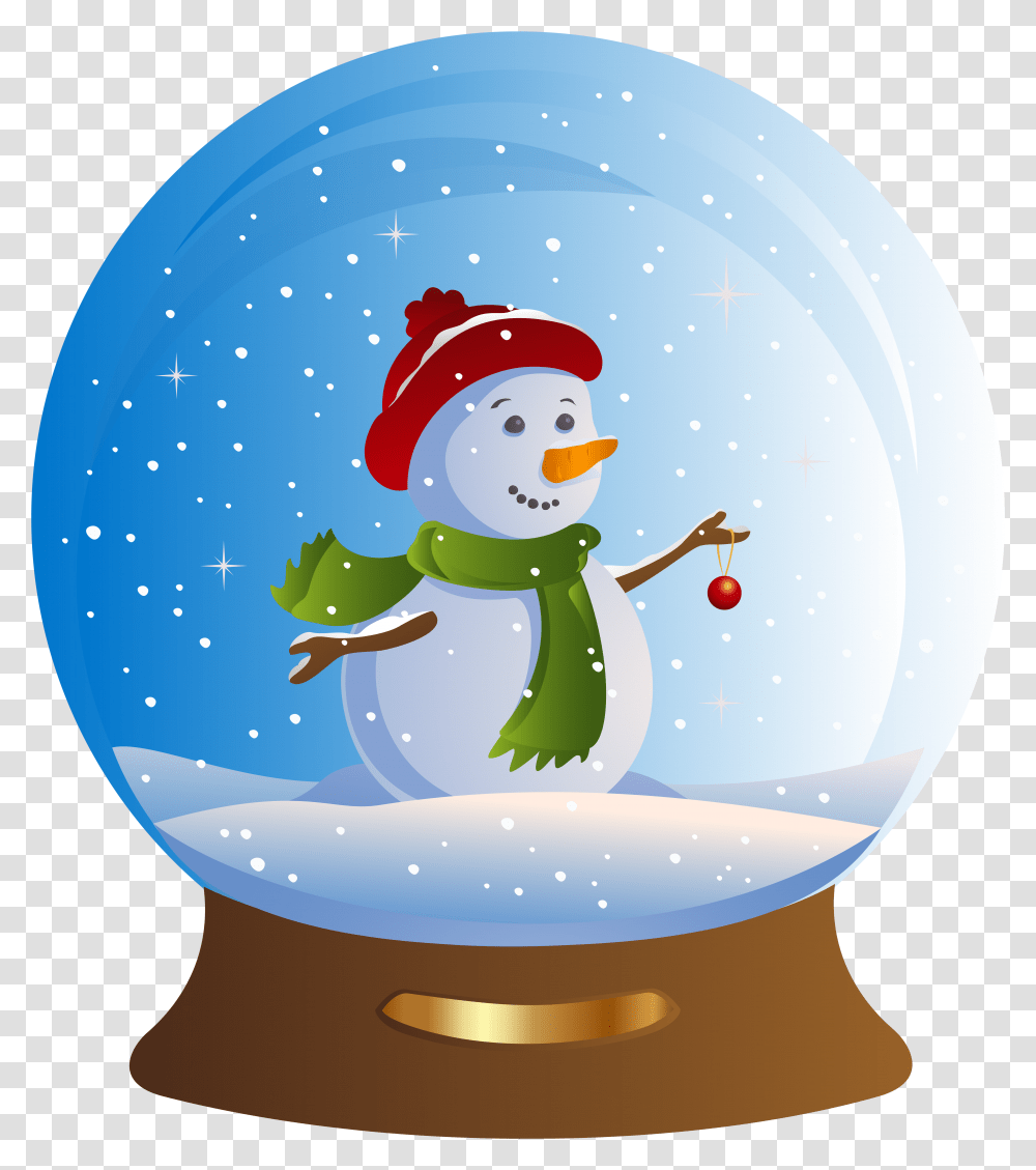 Snow Globe Snowman Santa Claus Christmas Clip Art Snowman Snow Globe Clipart, Nature, Outdoors, Winter, Light Transparent Png