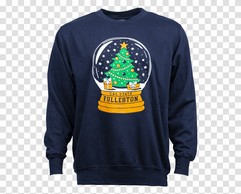 Snow Globe Ugly Christmas Sweater Long Sleeve, Clothing, Apparel, Plant, Sweatshirt Transparent Png