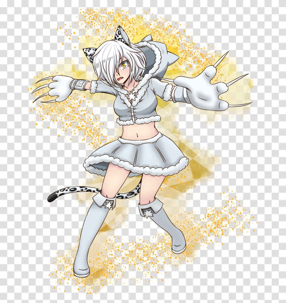 Snow Leopard Girl, Person, Advertisement, Poster Transparent Png