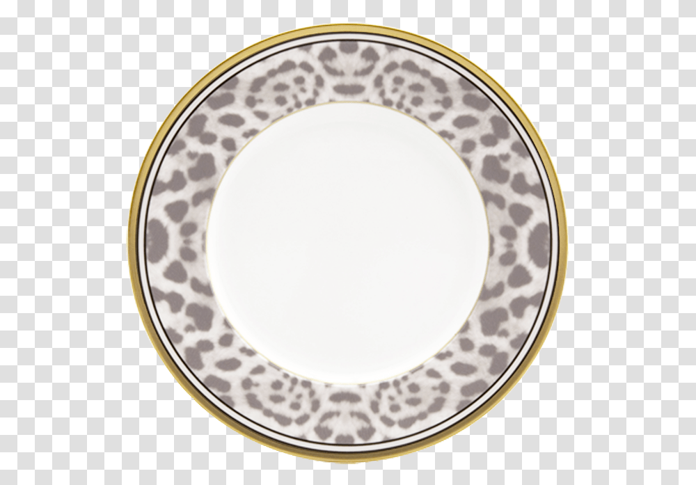 Snow Leopard Plate Leopard Print, Porcelain, Pottery, Platter Transparent Png
