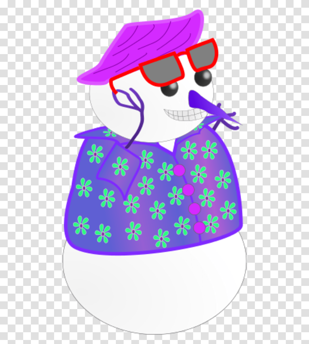 Snow Man Wearing Hawaii Clip Art, Birthday Cake, Bag, Handbag, Accessories Transparent Png