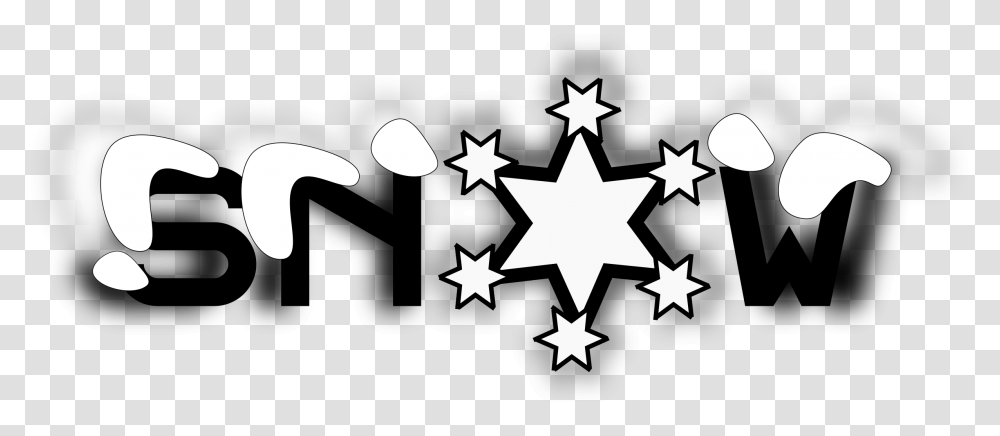 Snow Mojibake Clip Arts Graphic Design, Cross, Star Symbol, Stencil Transparent Png