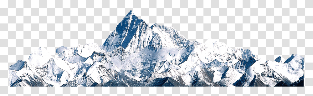 Snow Mountain, Mountain Range, Outdoors, Nature, Peak Transparent Png