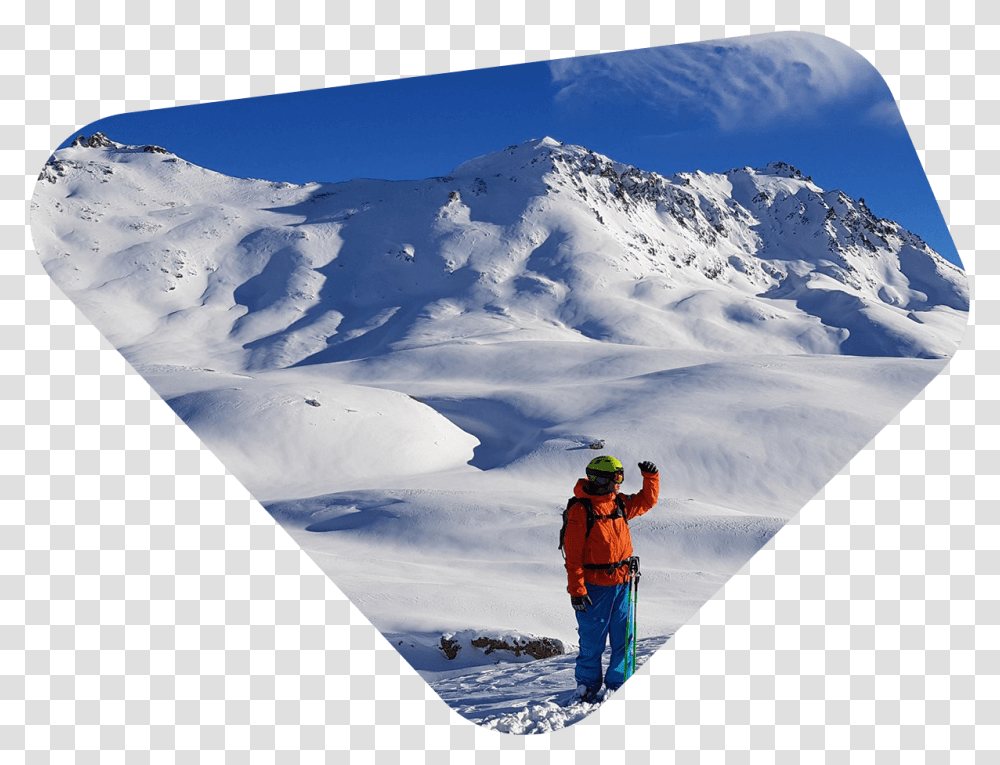 Snow, Mountain, Outdoors, Nature, Person Transparent Png