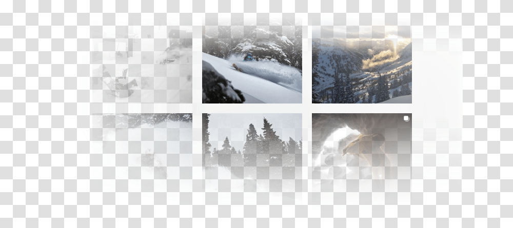 Snow, Nature, Outdoors, Collage, Poster Transparent Png