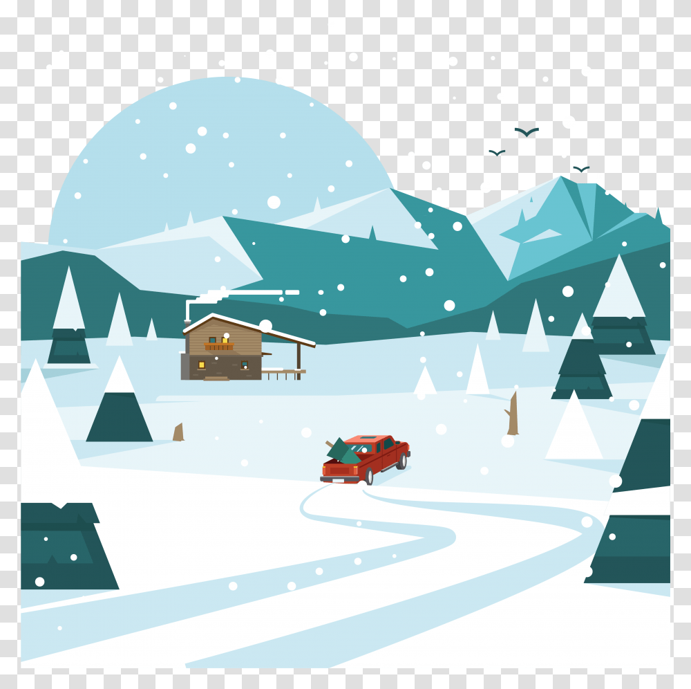 Snow On Ground Clip Art, Outdoors, Nature, Building, Countryside Transparent Png