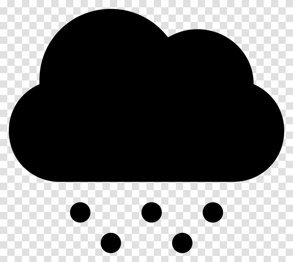 Snow Or Hail Black Cloud Weather Symbol Icon Free Download, Silhouette, Apparel, Baseball Cap Transparent Png