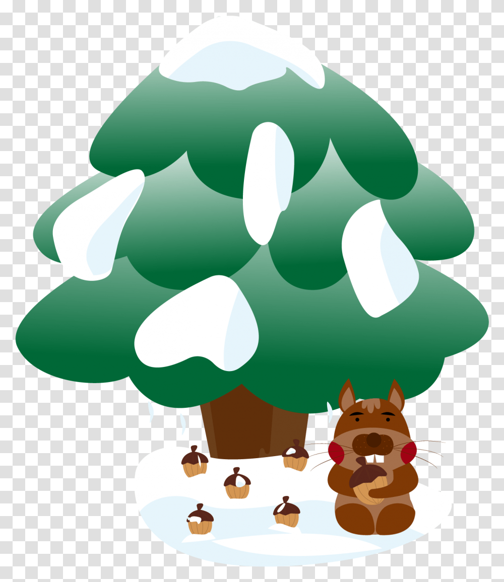 Snow Pine Winter Cone And Vector Image Cartoon, Tree, Plant, Ornament, Person Transparent Png