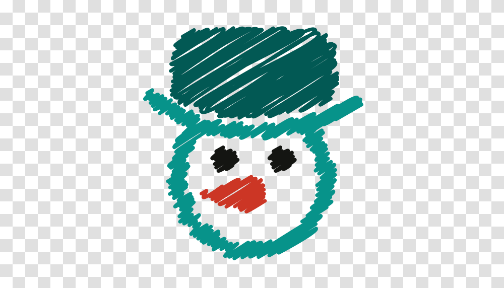 Snow Scribble Man Snowman Winter Cartoon Holiday Icon, Label Transparent Png