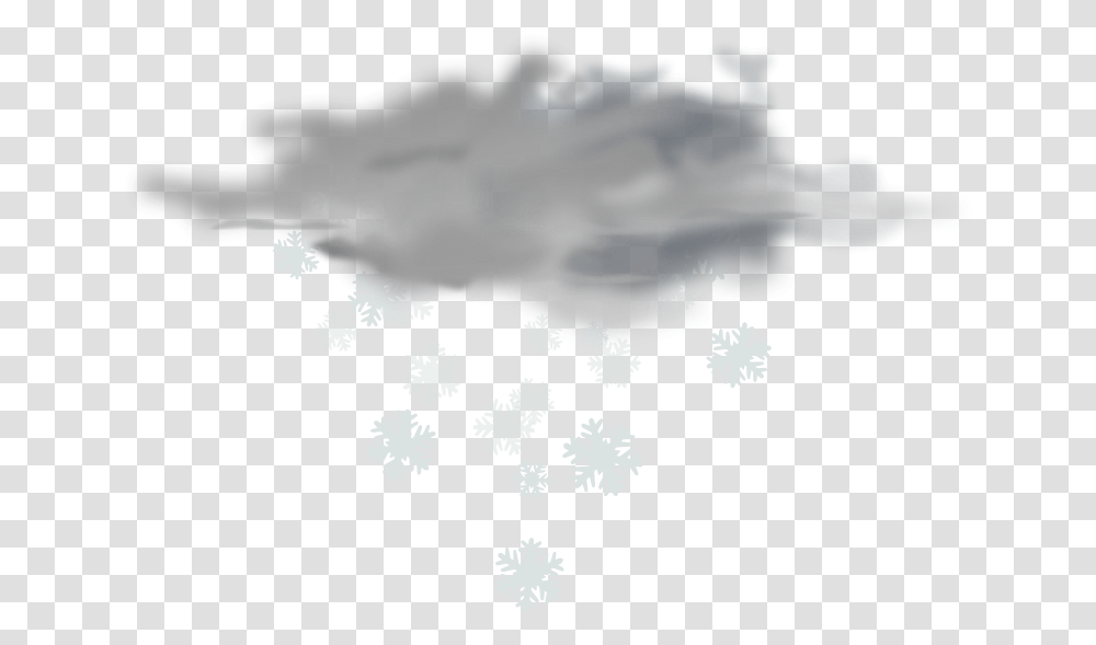 Snow Snow Clouds, Snowflake, Tablecloth Transparent Png