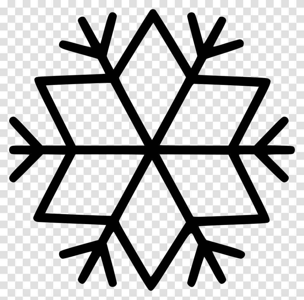 Snow Snowfall Snow Ra Icon Free Download, Snowflake, Stencil Transparent Png