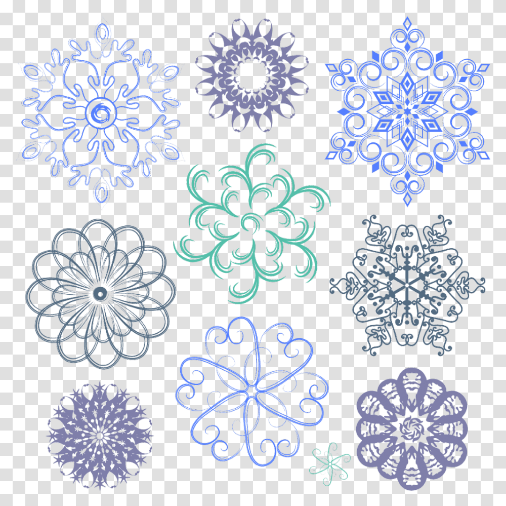 Snow Snowflakes Design Effects Blue Christmas Font S Border, Pattern, Rug, Lace Transparent Png