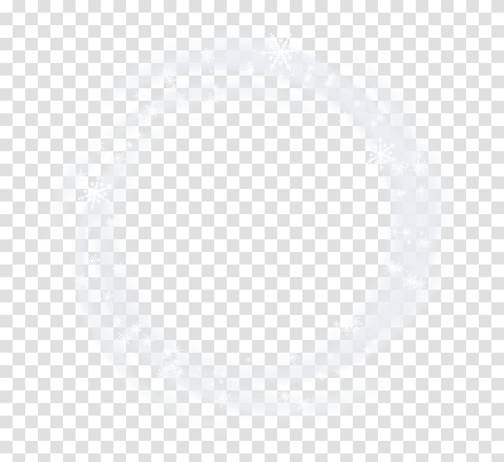 Snow Snowflakes Winter Circle Border Frame Ftestickers Snow Circle, Room, Indoors, Bathroom, Life Buoy Transparent Png