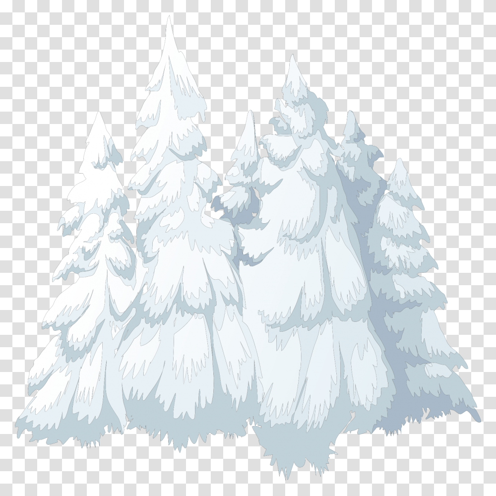 Snow Tree Vector, Plant, Outdoors, Ice, Nature Transparent Png