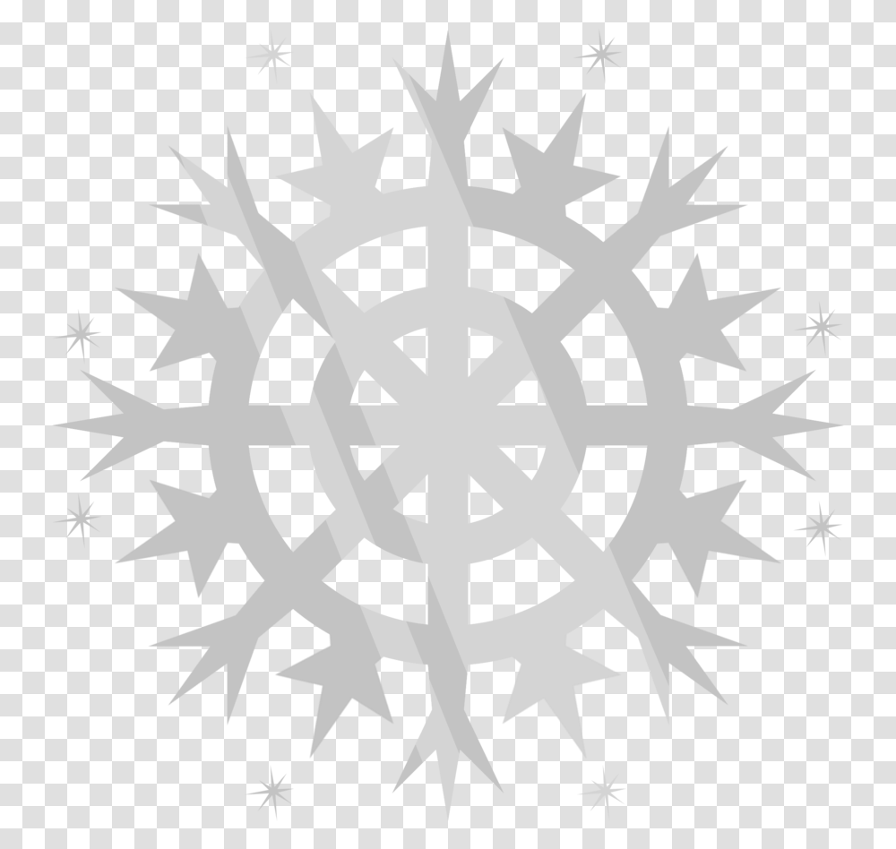 Snow Vector Molde De Timon De Barco, Snowflake, Rug, Stencil Transparent Png