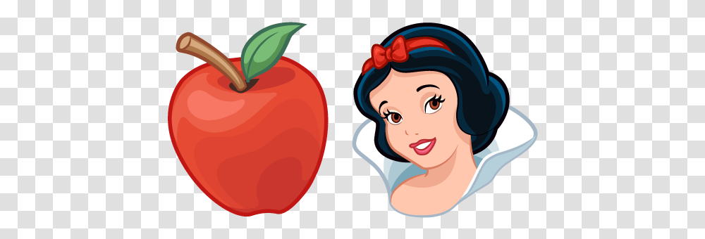 Snow White And Poisoned Apple Cursor - Custom Browser Disney Snow White Apple, Plant, Fruit, Food, Produce Transparent Png