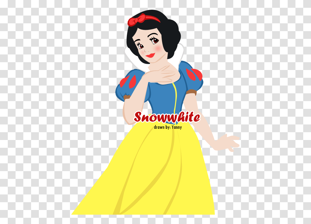 Snow White And The Seven Dwarfs Clipart Download Snow White, Dress, Female, Person Transparent Png