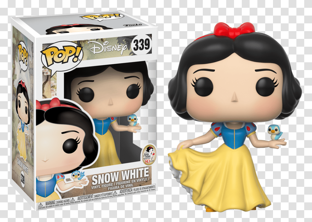 Snow White And The Seven Dwarfs Funko Pop Funko Pop Snow White, Person, Toy, Label Transparent Png