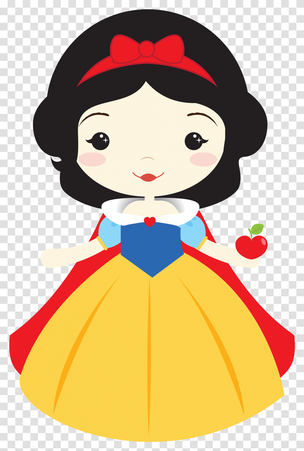 Snow White Apple Cute Snow White, Apparel, Doll, Toy Transparent Png