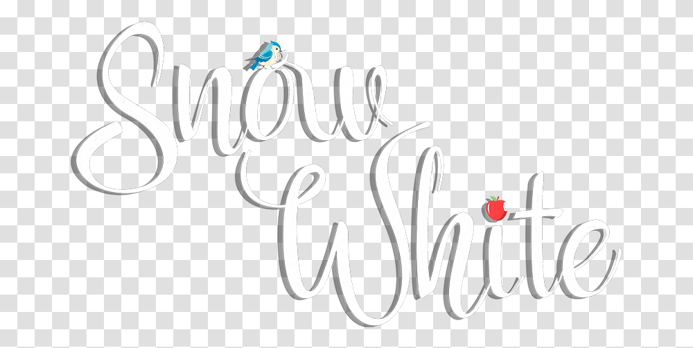 Snow White Calligraphy, Text, Handwriting, Label Transparent Png