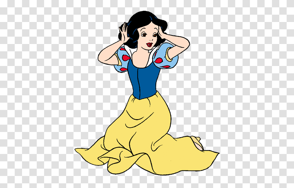 Snow White Clip Art, Person, Human, Kneeling, Girl Transparent Png