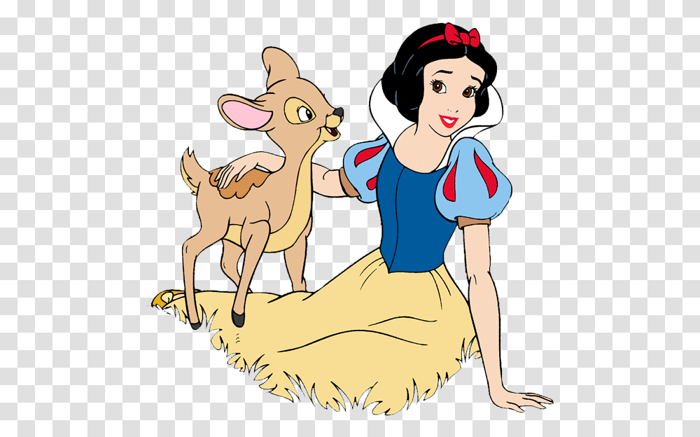Snow White Clipart Snow White And The Deer, Kangaroo, Mammal, Animal, Wallaby Transparent Png