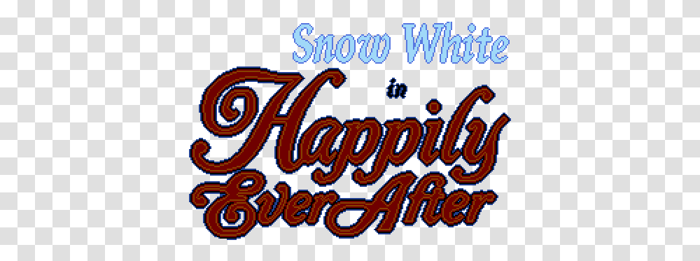Snow White In Happily Ever After Snow Happily Ever After Logo, Text, Alphabet, Word, Label Transparent Png