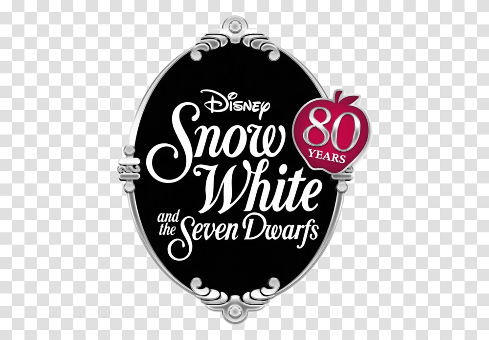 Snow White Logo Disney, Label, Text, Symbol, Trademark Transparent Png