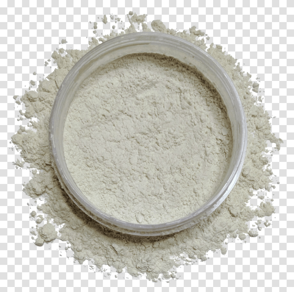 Snow White Mineral Powder Circle, Flour, Food Transparent Png