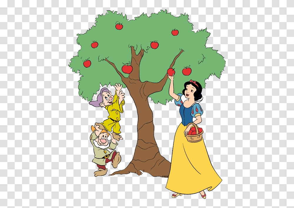 Snow White Picking Apples, Person, Poster, Tree, Plant Transparent Png