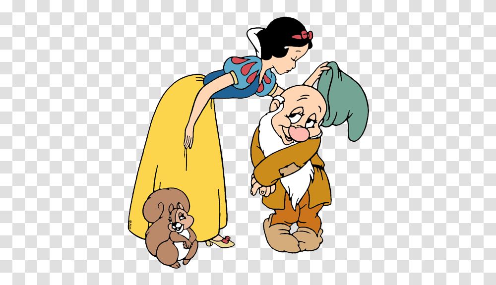 Snow White With Dwarfs Clip Art Disney Clip Art Galore, Female, Girl, Washing Transparent Png