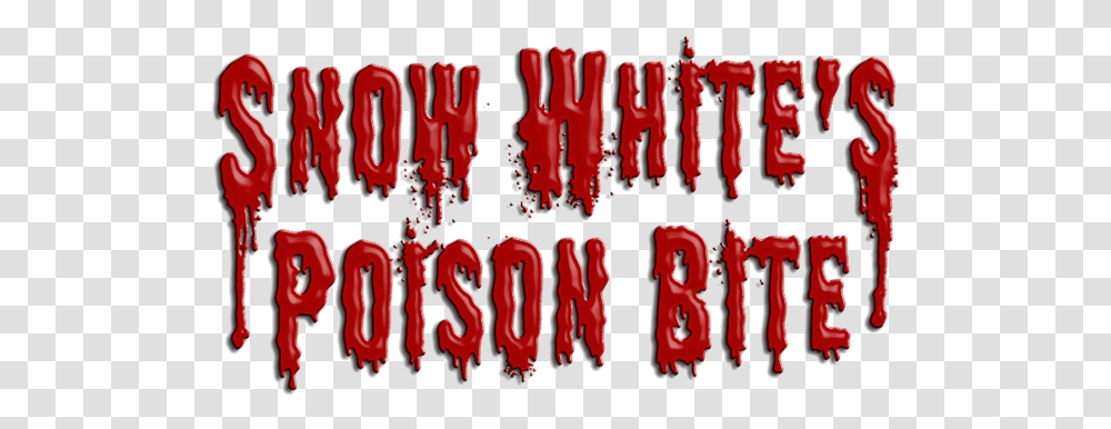 Snow Whites Poison Bite Snow Poison Bite Logo, Text, Alphabet, Word, Birthday Cake Transparent Png