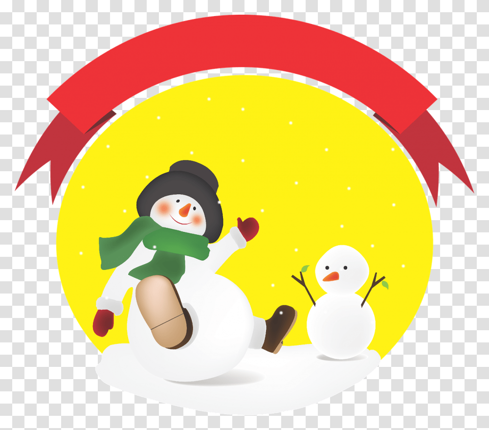Snow Winter Snowman Free Photo Cartoon, Nature, Outdoors, Bird, Animal Transparent Png