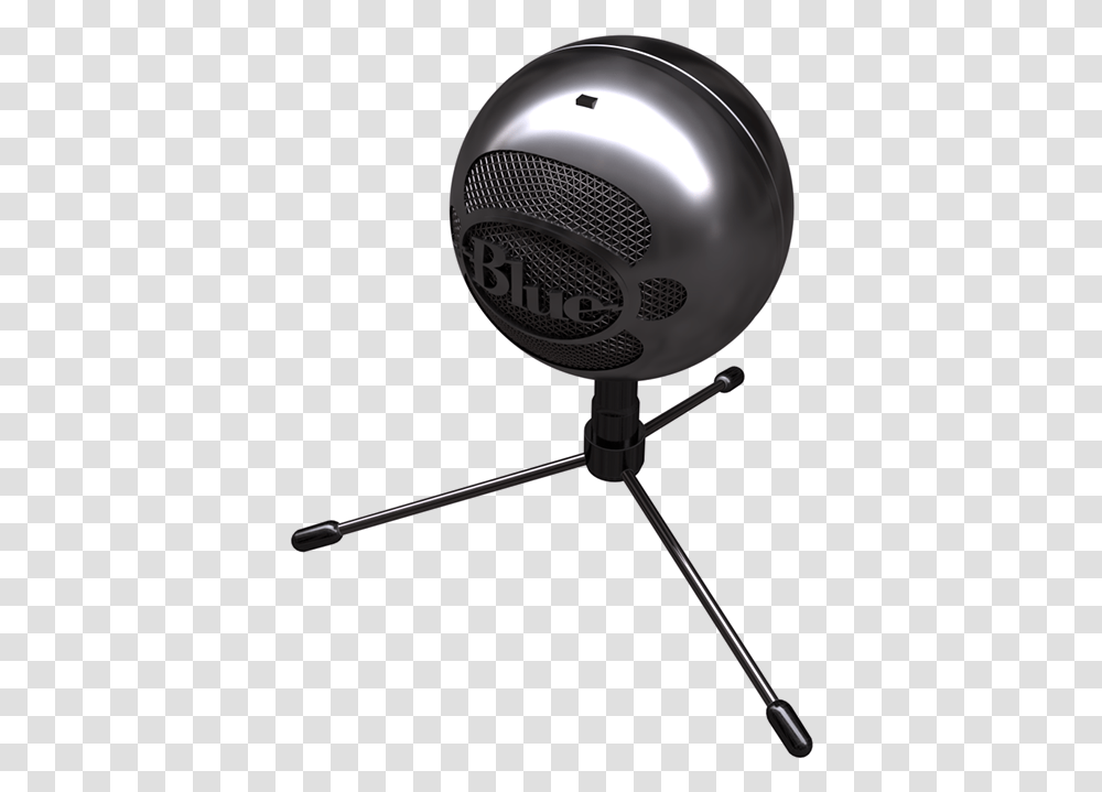 Snowball Microphone Black And White Blue Snowball Subwoofer, Tripod, Blow Dryer, Appliance, Hair Drier Transparent Png