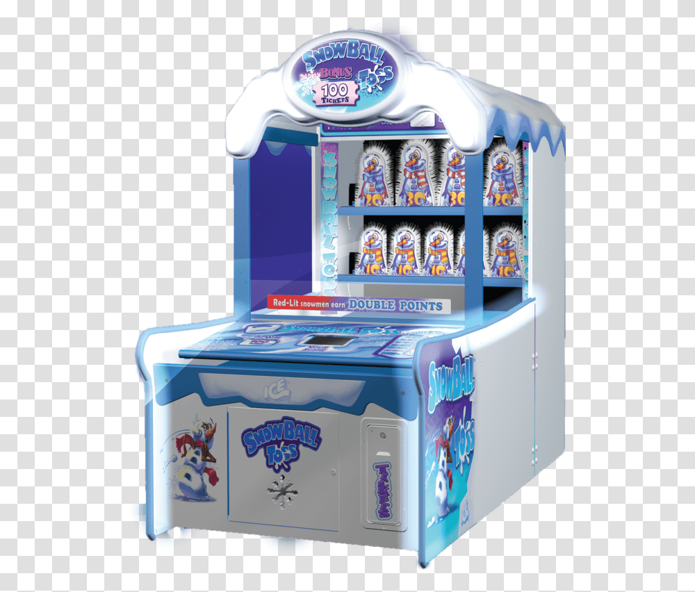 Snowball Toss Arcade Game, Arcade Game Machine Transparent Png
