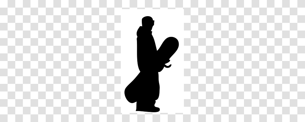 Snowboard Silhouette, Stencil, Person, Human Transparent Png