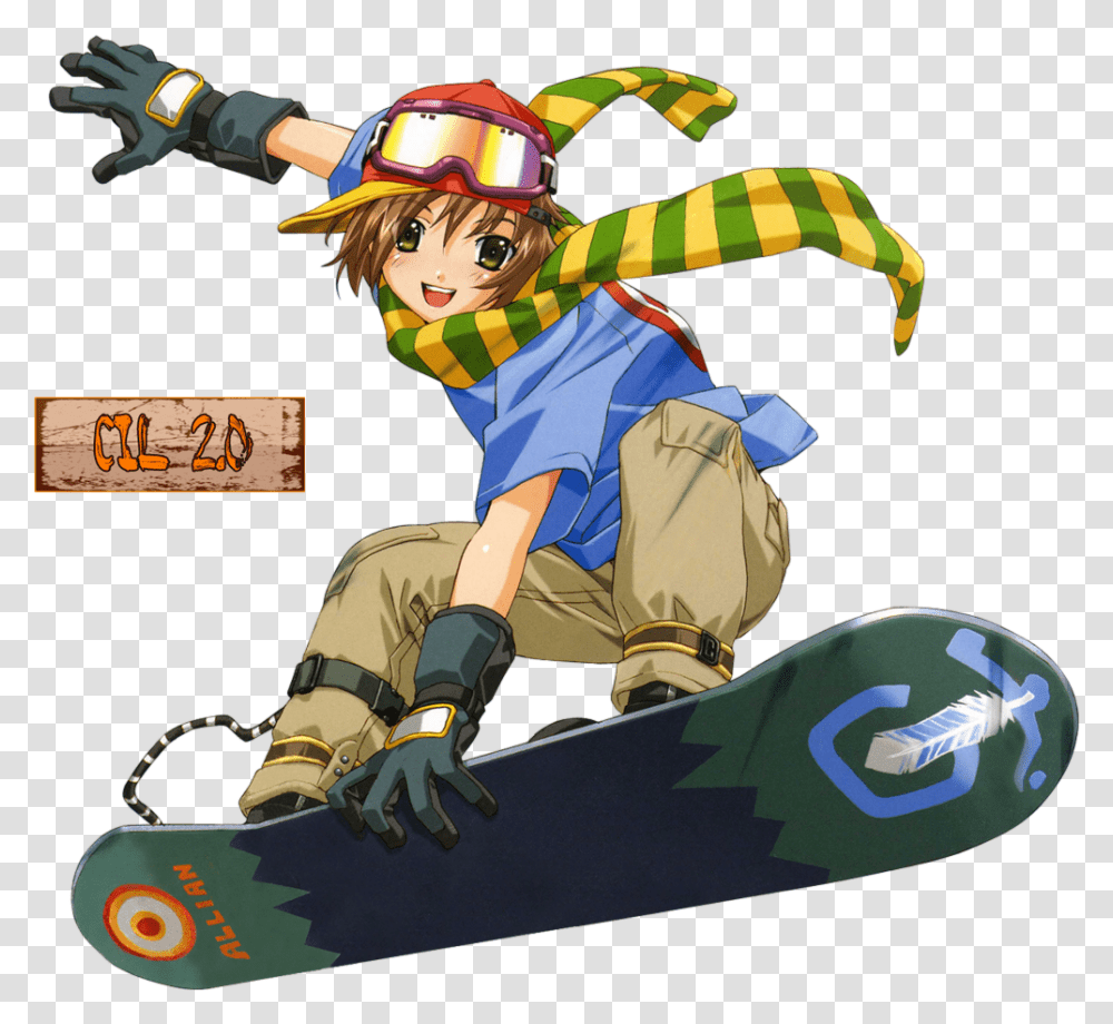 Snowboarder Anime Snowboarder, Helmet, Clothing, Apparel, Person Transparent Png