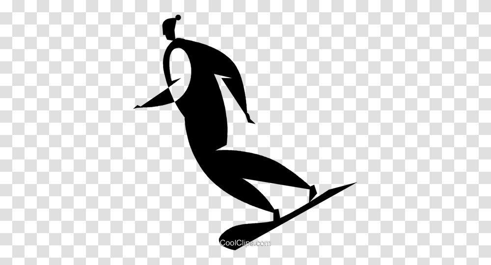 Snowboarder Royalty Free Vector Clip Art Illustration, Silhouette, Bird, Animal, Mammal Transparent Png