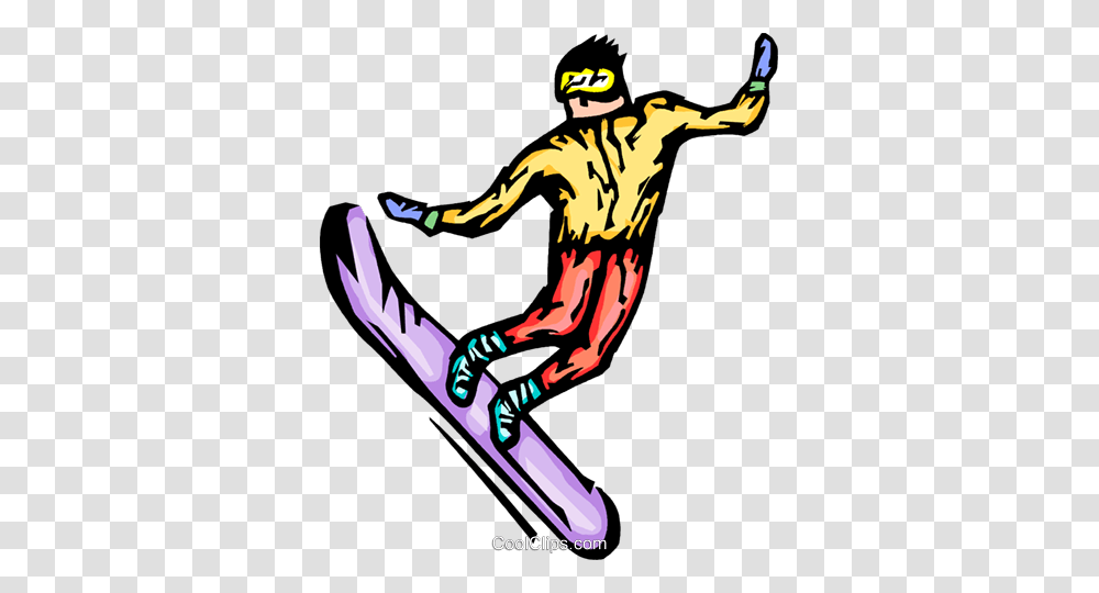 Snowboarder Royalty Free Vector Clip Art Illustration, Sled, Logo, Trademark Transparent Png