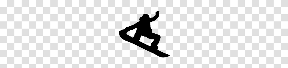 Snowboarder Silhouette T Shirt, Gray, World Of Warcraft Transparent Png