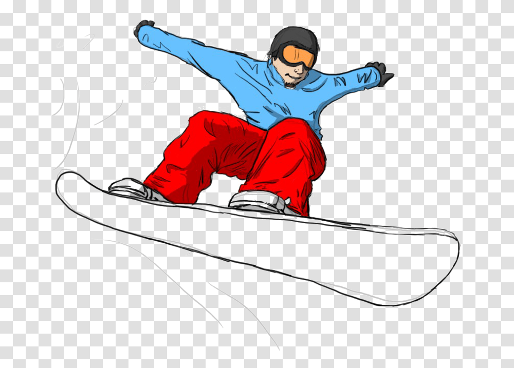 Snowboarding Jumping, Sport, Person, Outdoors, Nature Transparent Png