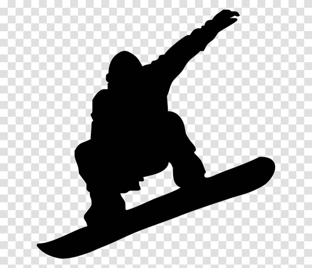 Snowboarding Skiing Silhouette Clip Art, Person, Human, Kneeling, Sport Transparent Png