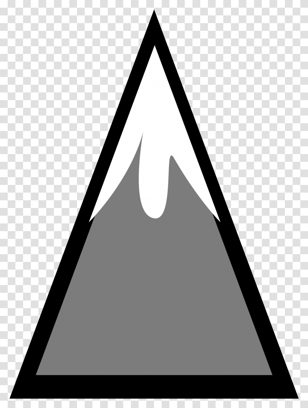Snowcapped Mountain Clip Arts, Triangle, Cone, Arrowhead Transparent Png