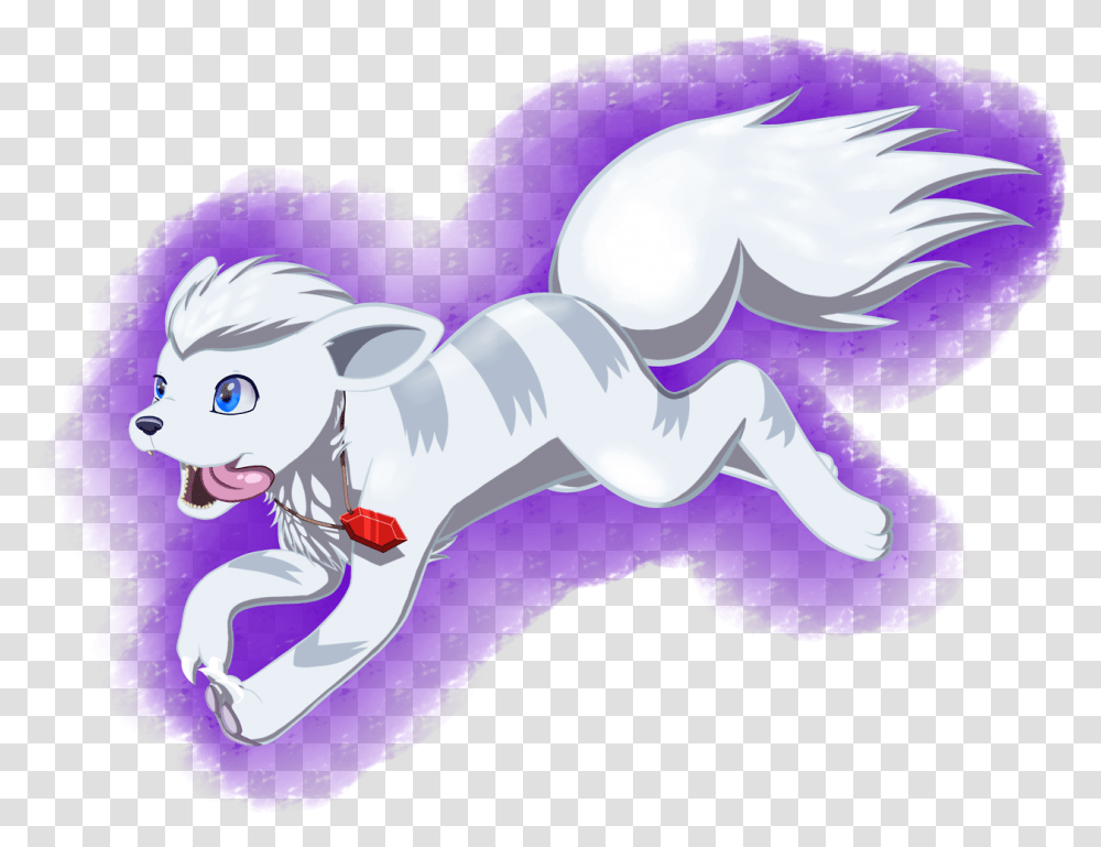 Snowcrystal The White Growlithe From The Pokemon Fanfic Cartoon, Horse, Mammal, Animal, Purple Transparent Png
